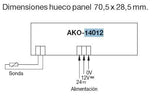 AKO D14012 12V panel mounted digital temperature indicator